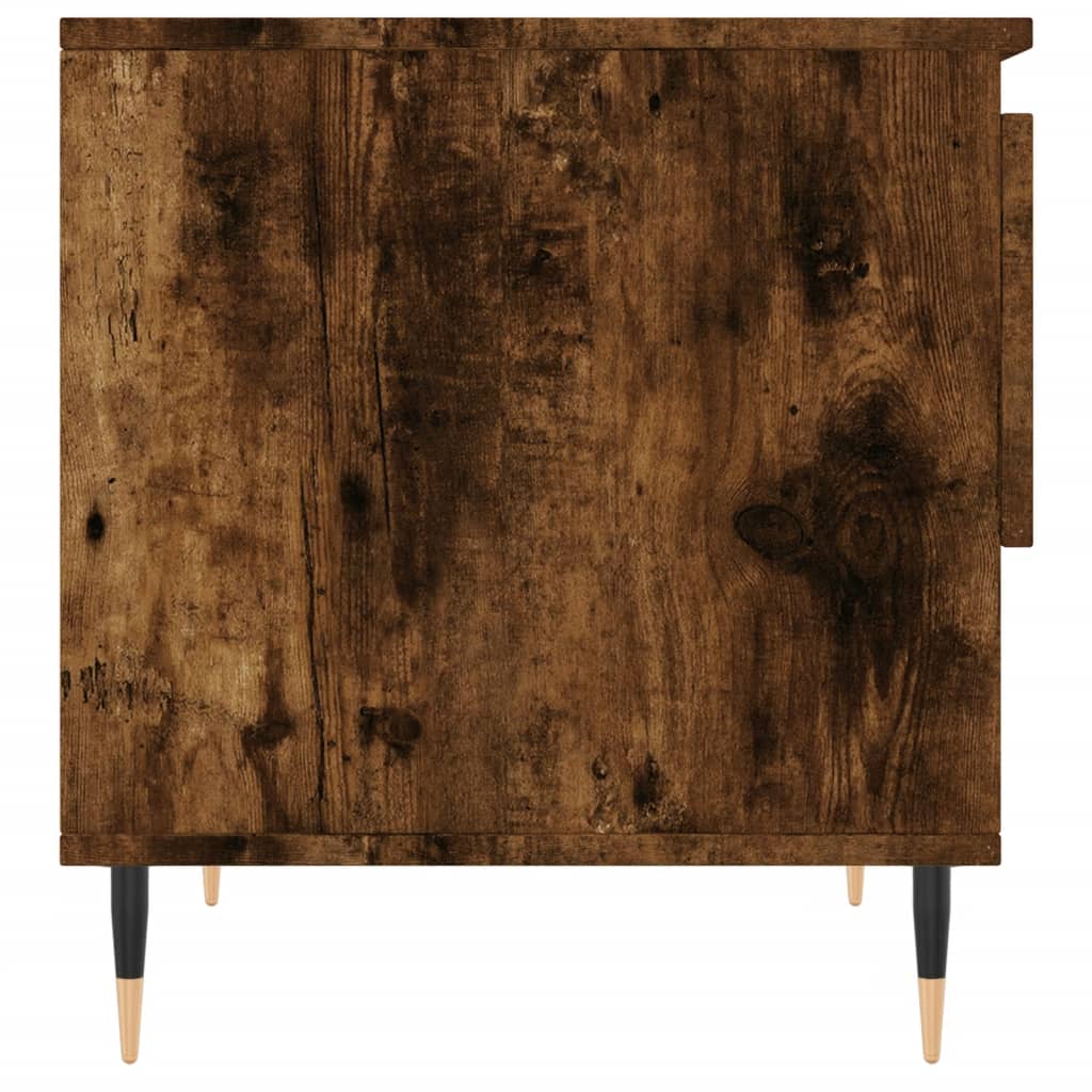 Coffee tables 2 pcs. Smoked oak 50x46x50 cm wood material