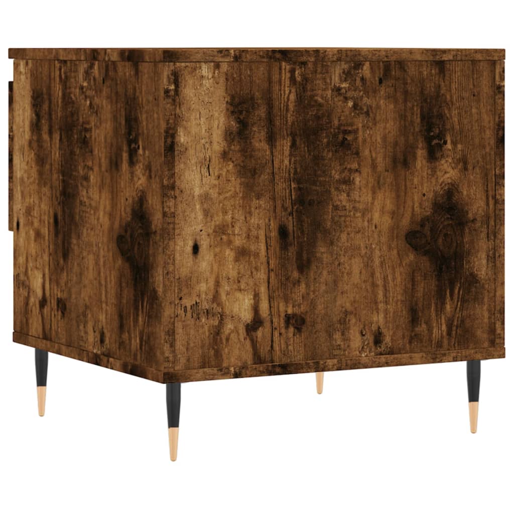 Coffee tables 2 pcs. Smoked oak 50x46x50 cm wood material