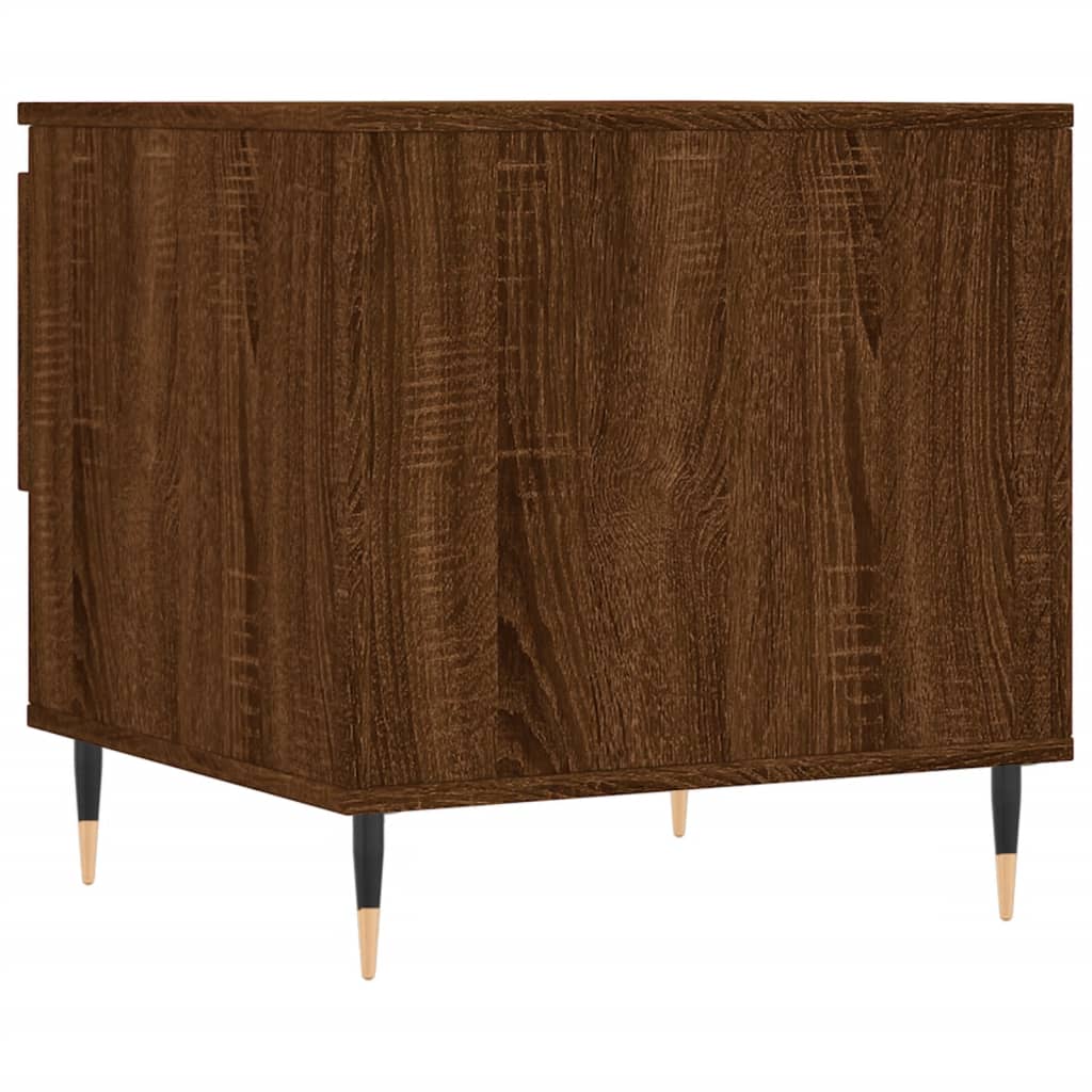 Coffee tables 2 pcs. Brown oak look 50x46x50 cm wood material