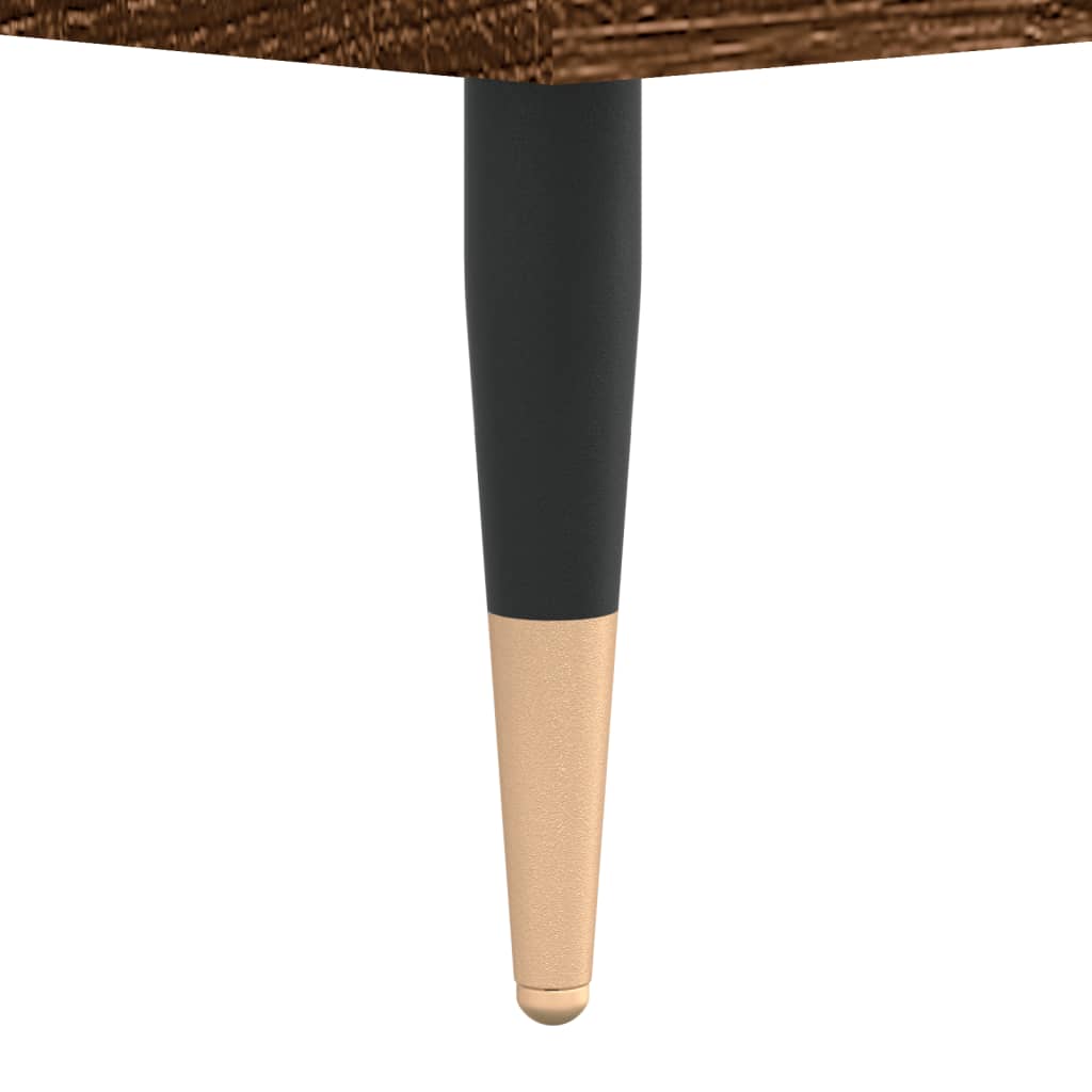 Coffee tables 2 pcs. Brown oak look 50x46x50 cm wood material