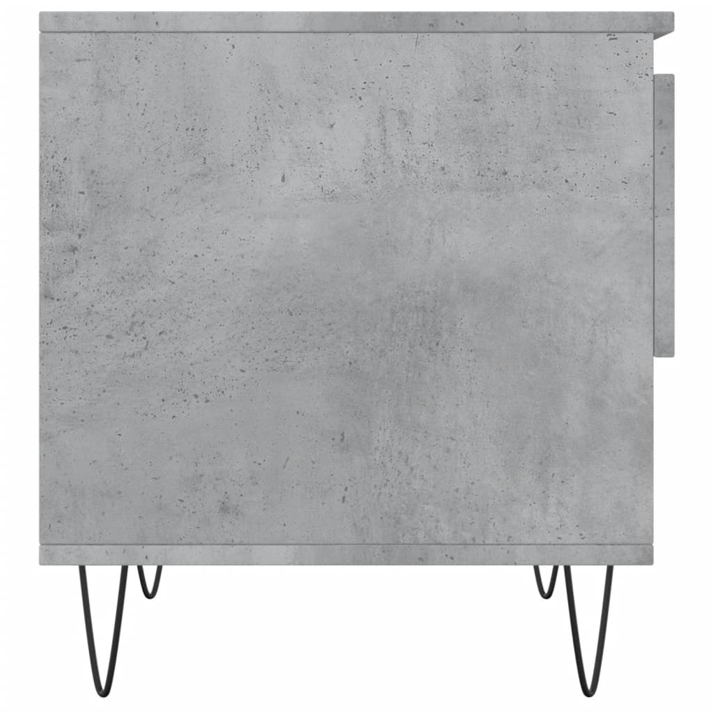 Coffee tables 2 pcs. Concrete grey 50x46x50 cm wood material