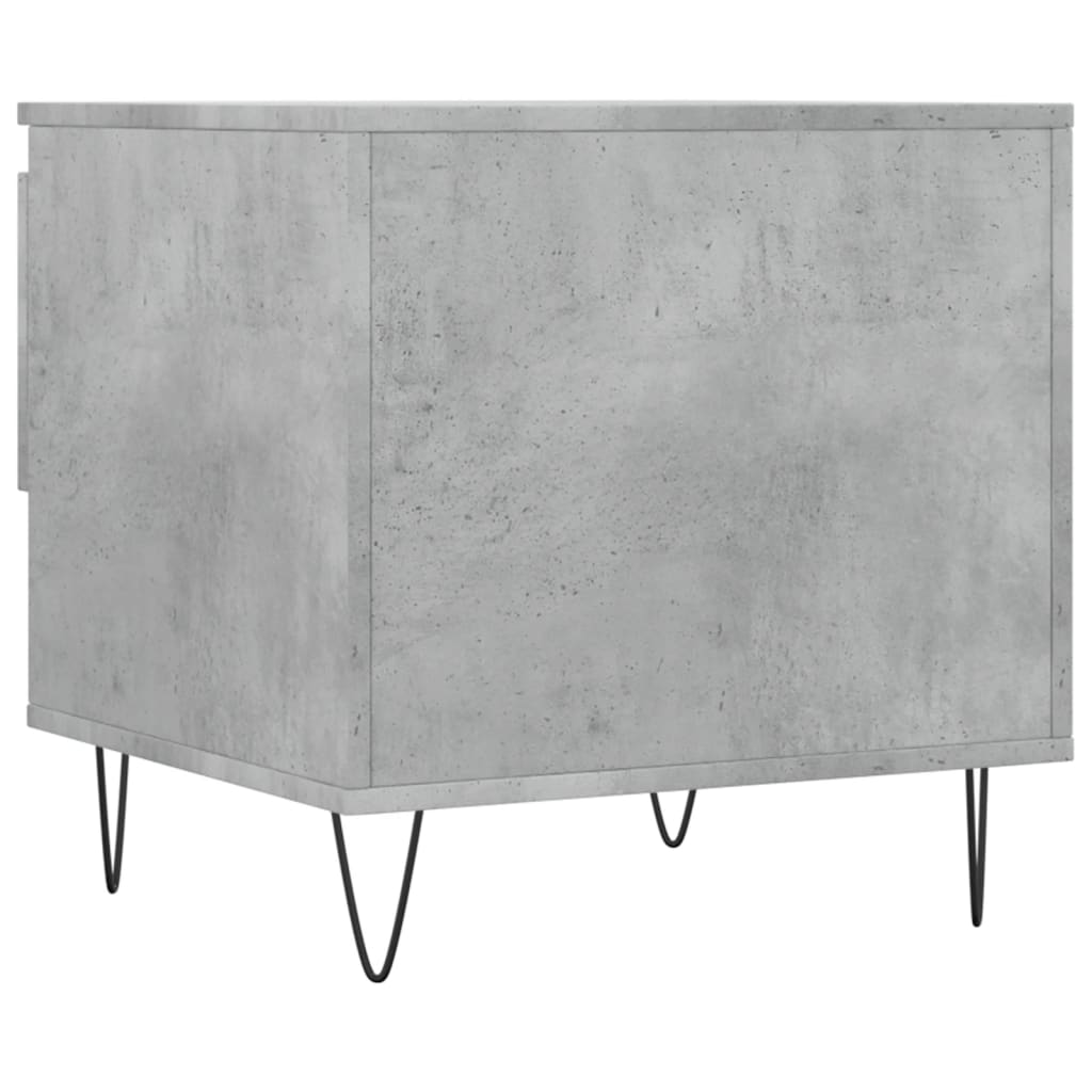 Coffee tables 2 pcs. Concrete grey 50x46x50 cm wood material