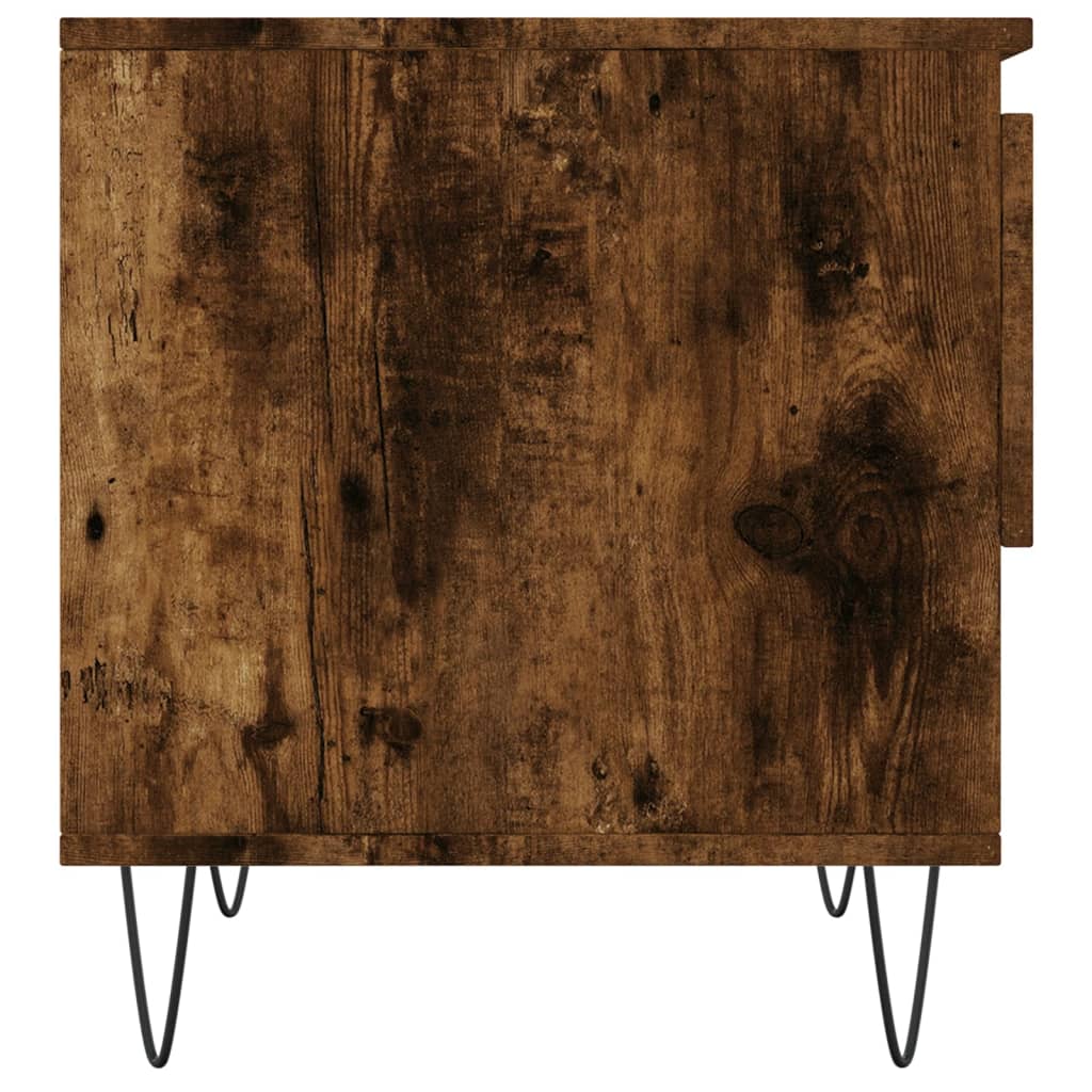 Coffee table smoked oak 50x46x50 cm wood material