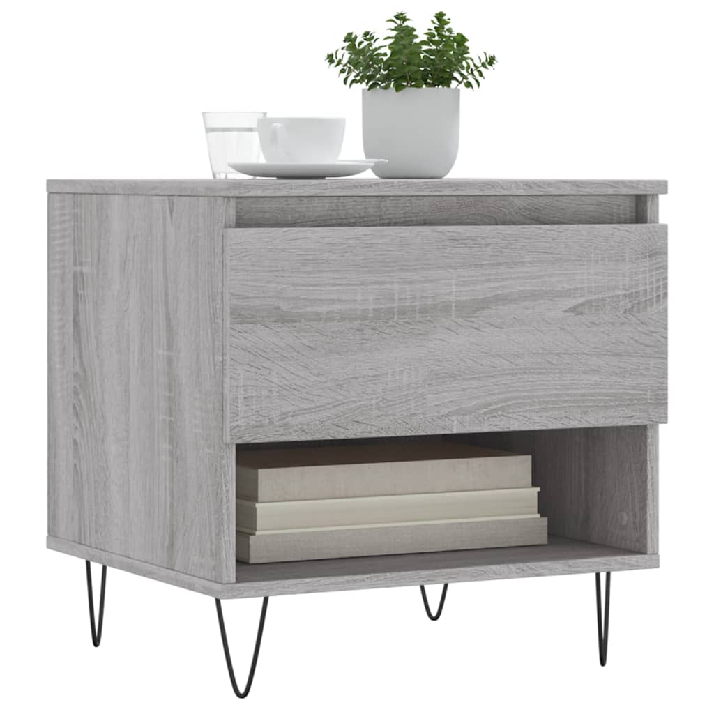 Coffee Tables 2 pcs. Gray Sonoma 50x46x50 cm Wood Material