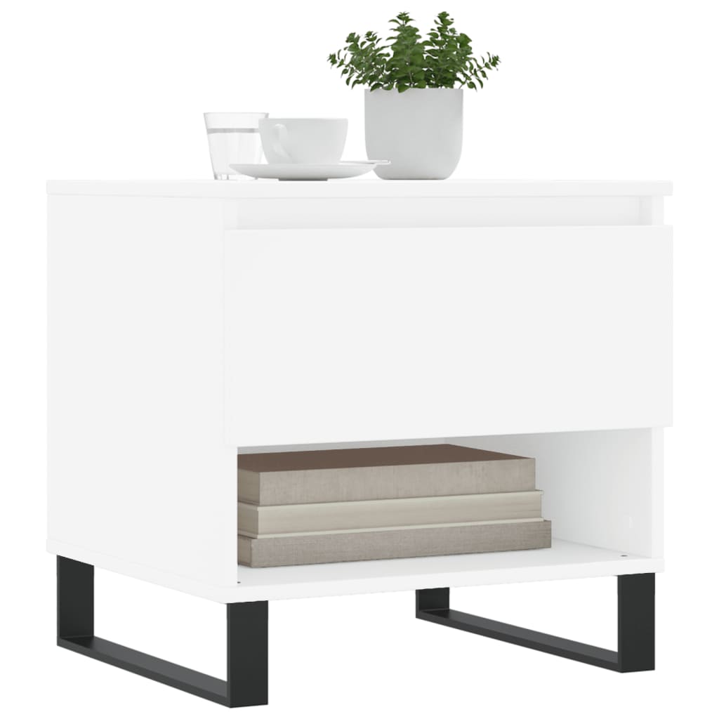 Coffee Tables 2 pcs. White 50x46x50 cm Wood Material
