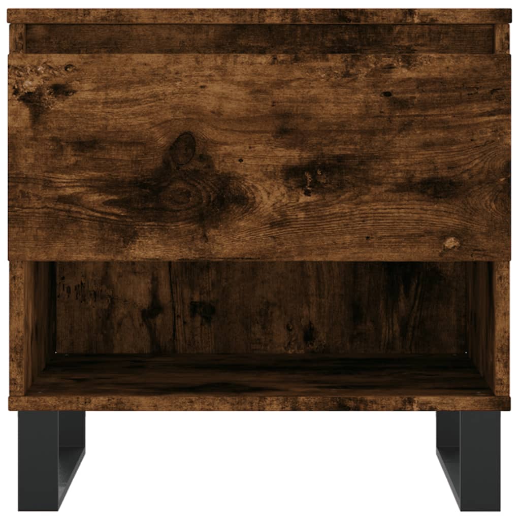 Coffee tables 2 pcs. Smoked oak 50x46x50 cm wood material