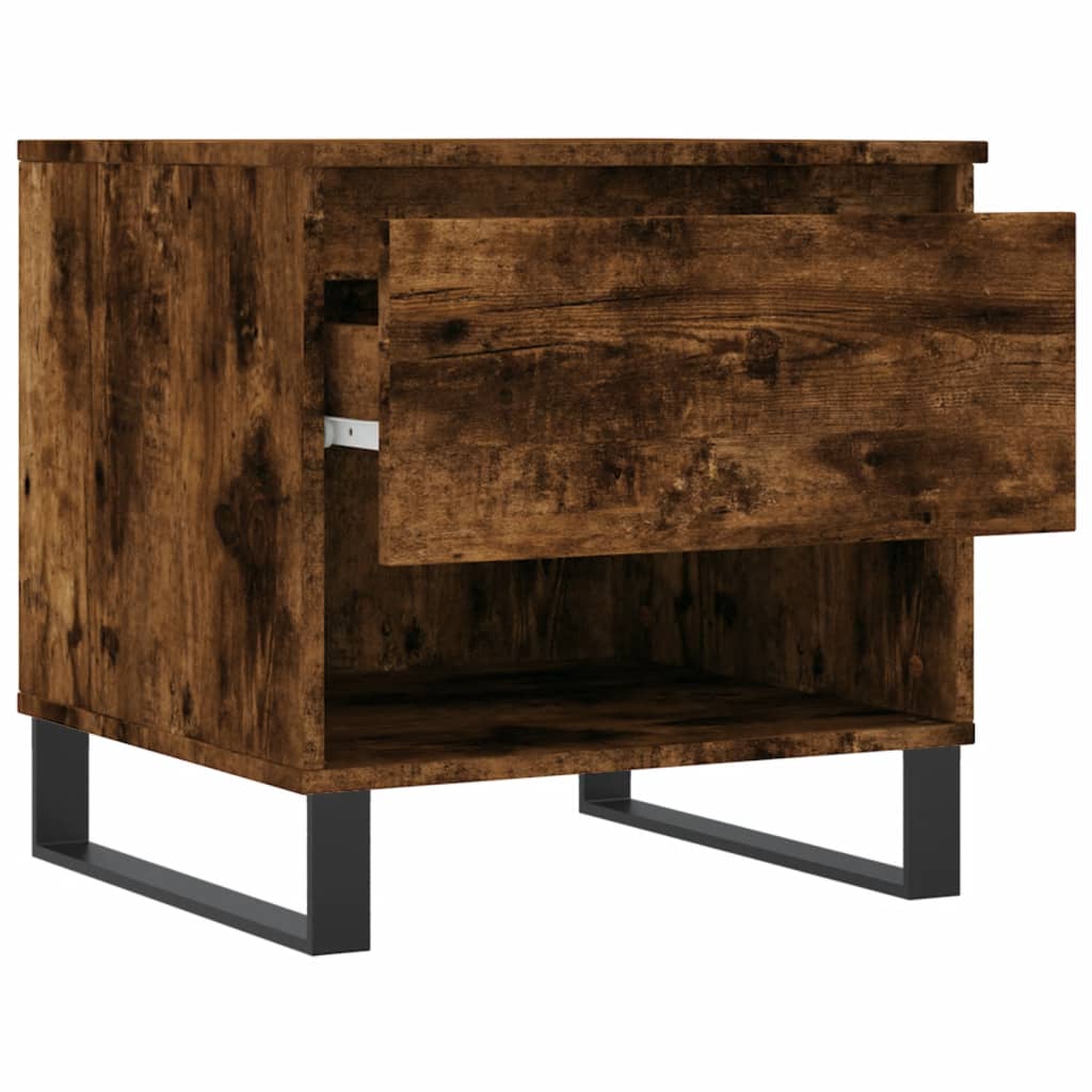 Coffee tables 2 pcs. Smoked oak 50x46x50 cm wood material
