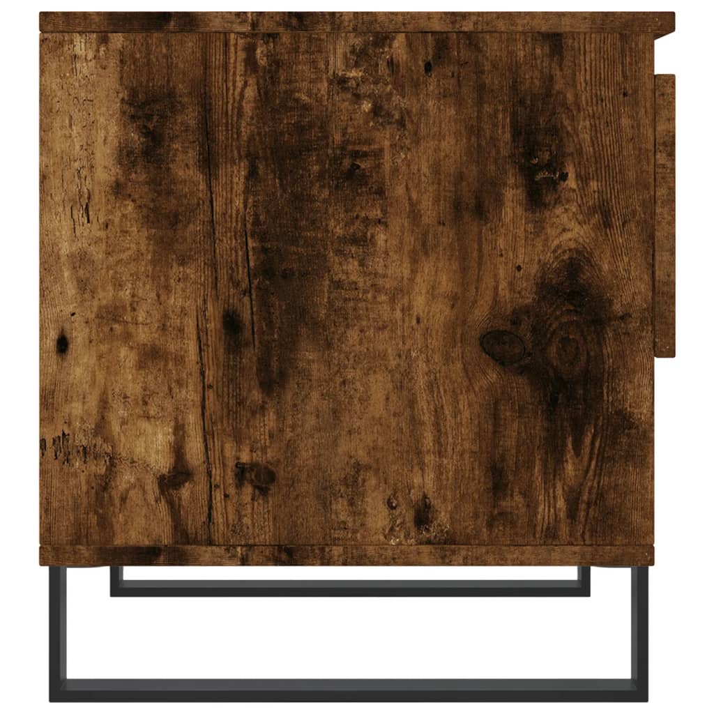 Coffee tables 2 pcs. Smoked oak 50x46x50 cm wood material