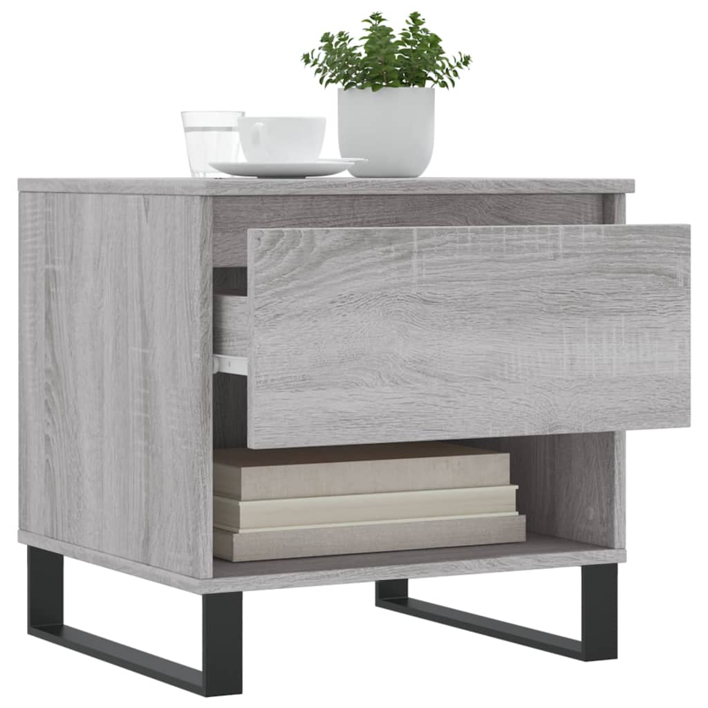 Coffee Tables 2 pcs. Gray Sonoma 50x46x50 cm Wood Material