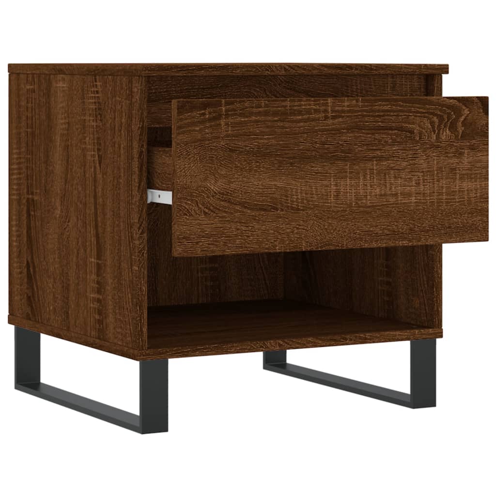 Coffee tables 2 pcs. Brown oak look 50x46x50 cm wood material