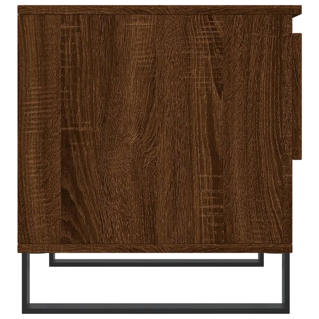 Coffee tables 2 pcs. Brown oak look 50x46x50 cm wood material