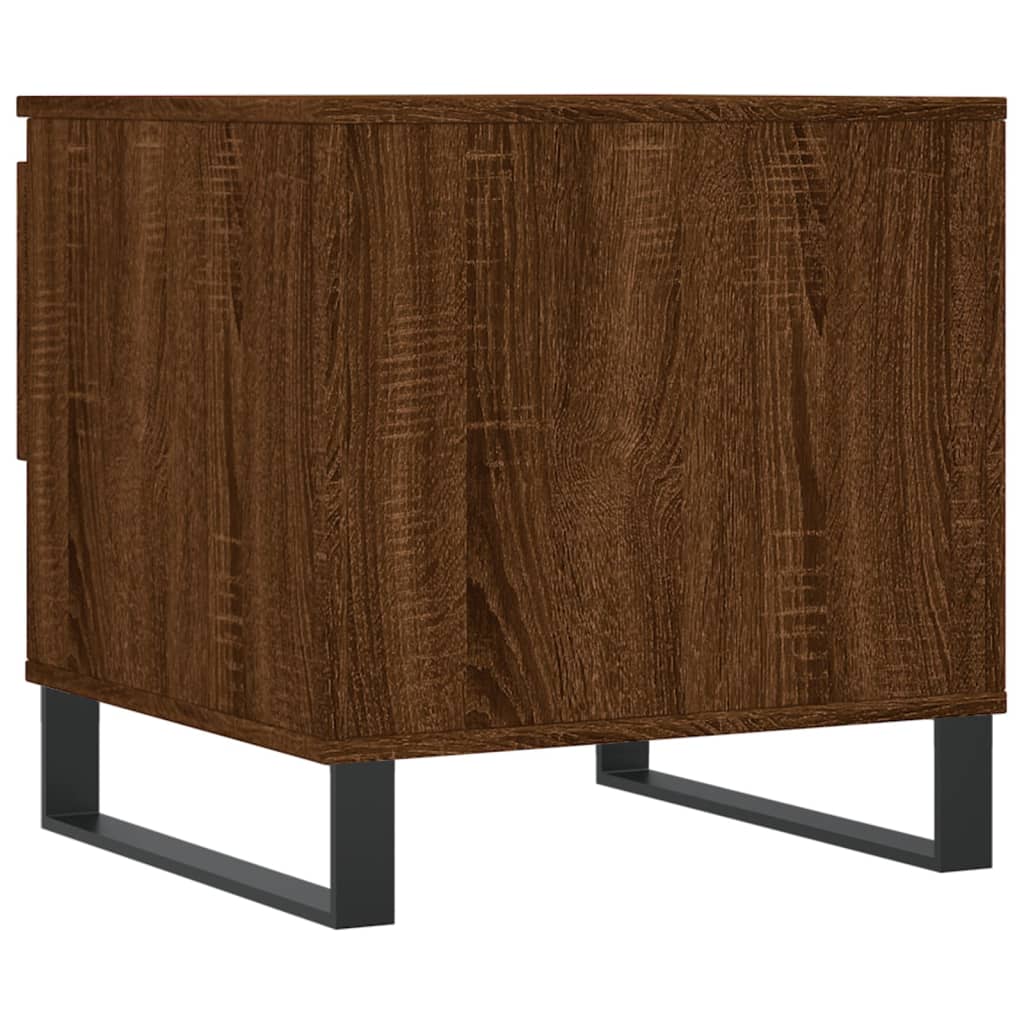 Coffee tables 2 pcs. Brown oak look 50x46x50 cm wood material