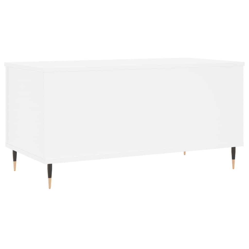 Coffee Table White 90x44.5x45 cm Wood Material