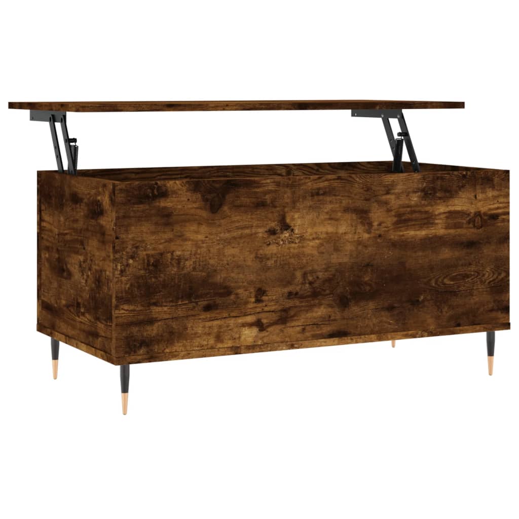 Coffee table smoked oak 90x44.5x45 cm wood material