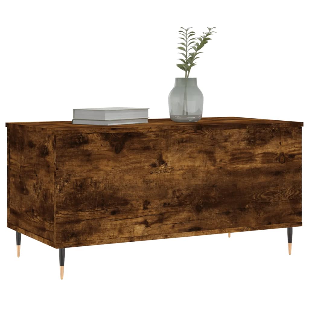 Coffee table smoked oak 90x44.5x45 cm wood material