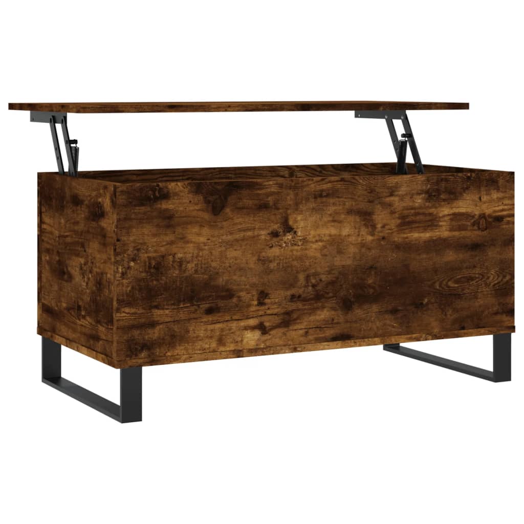 Coffee table smoked oak 90x44.5x45 cm wood material