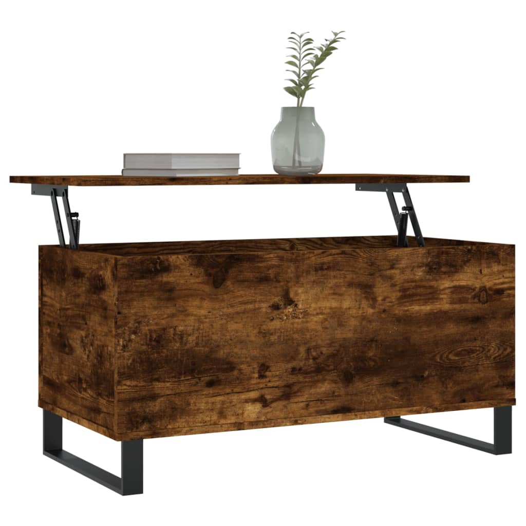 Coffee table smoked oak 90x44.5x45 cm wood material