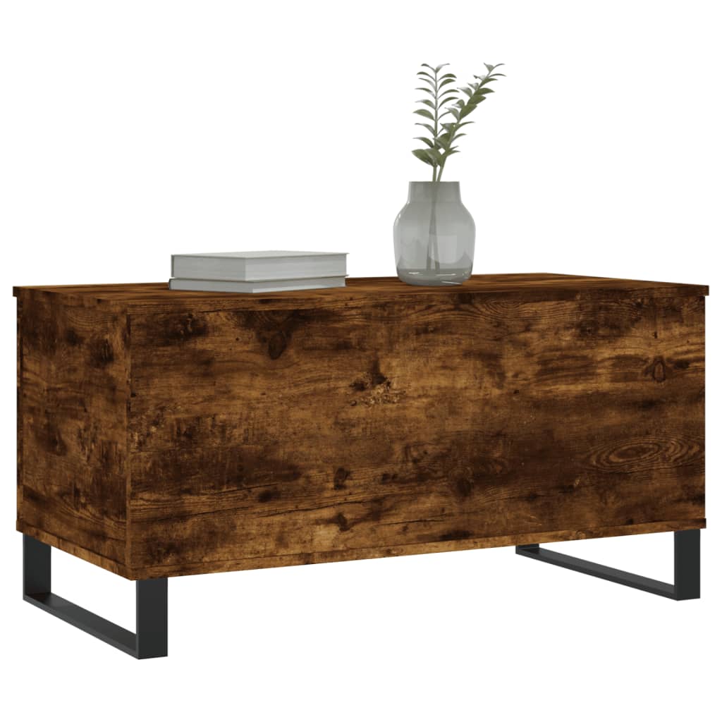 Coffee table smoked oak 90x44.5x45 cm wood material