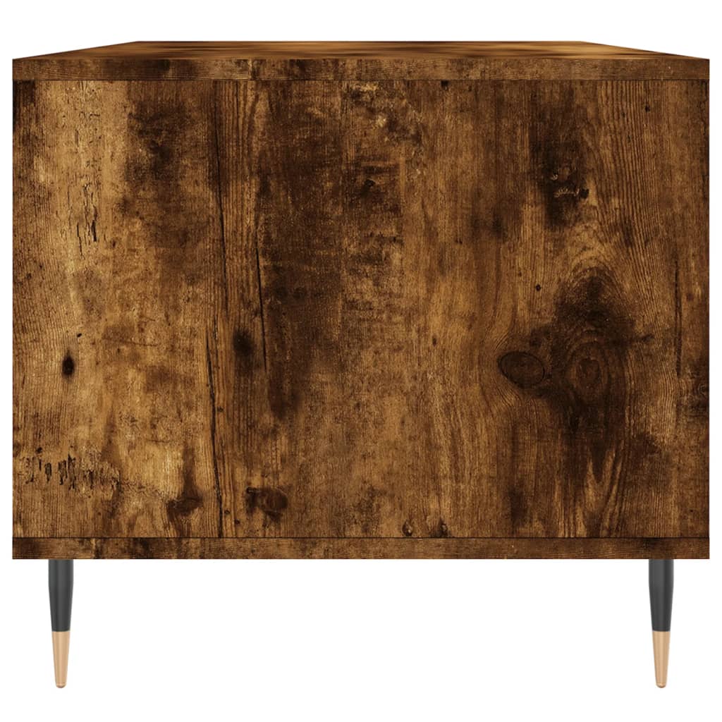 Coffee table smoked oak 90x49x45 cm wood material