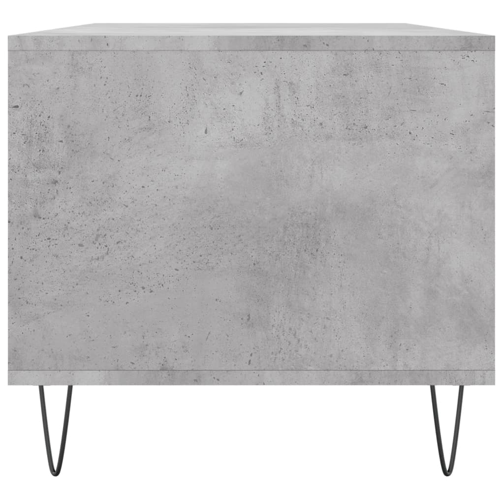 Table basse gris béton 90x49x45 cm en bois