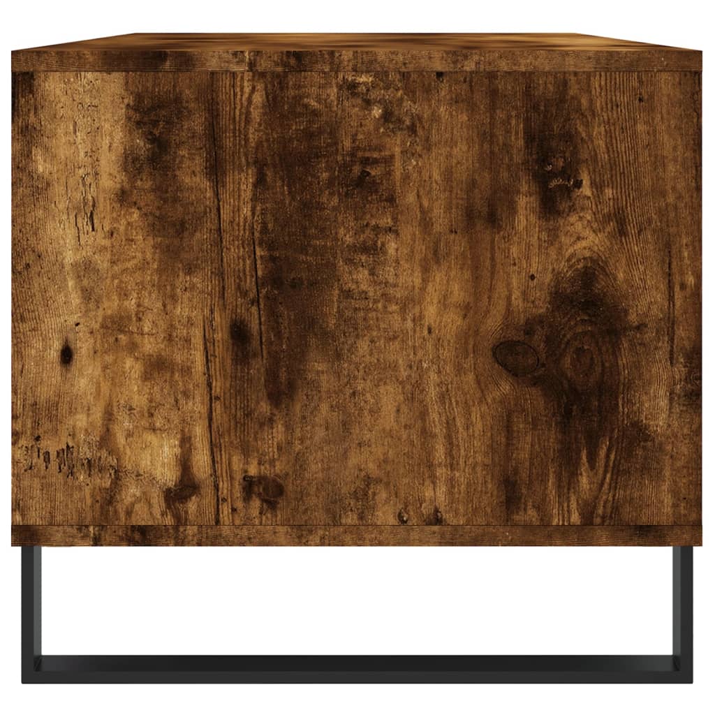 Coffee table smoked oak 90x49x45 cm wood material
