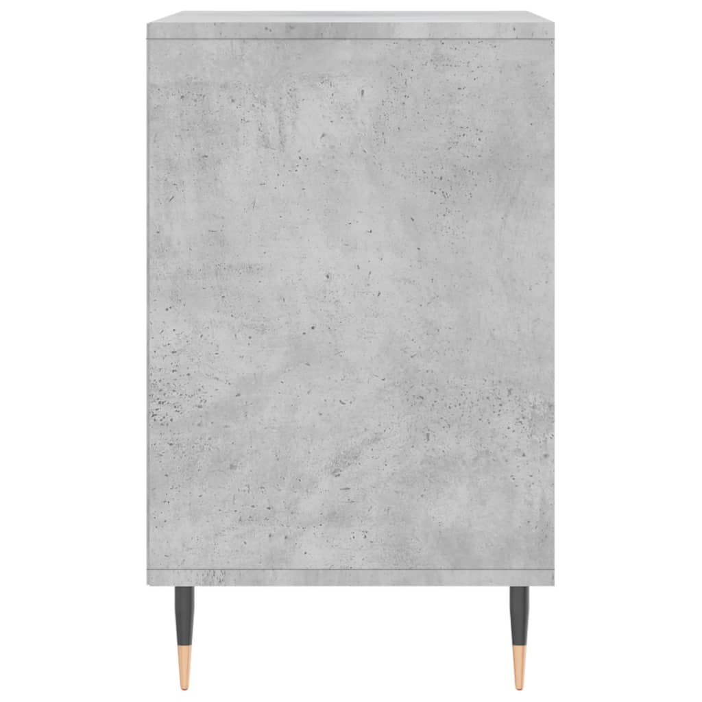 Étagère à chaussures gris béton 102x36x60 cm en bois