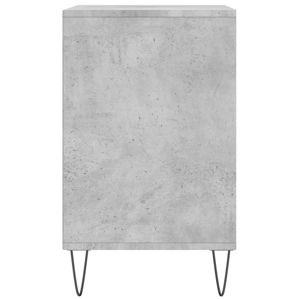 Étagère à chaussures gris béton 102x36x60 cm en bois
