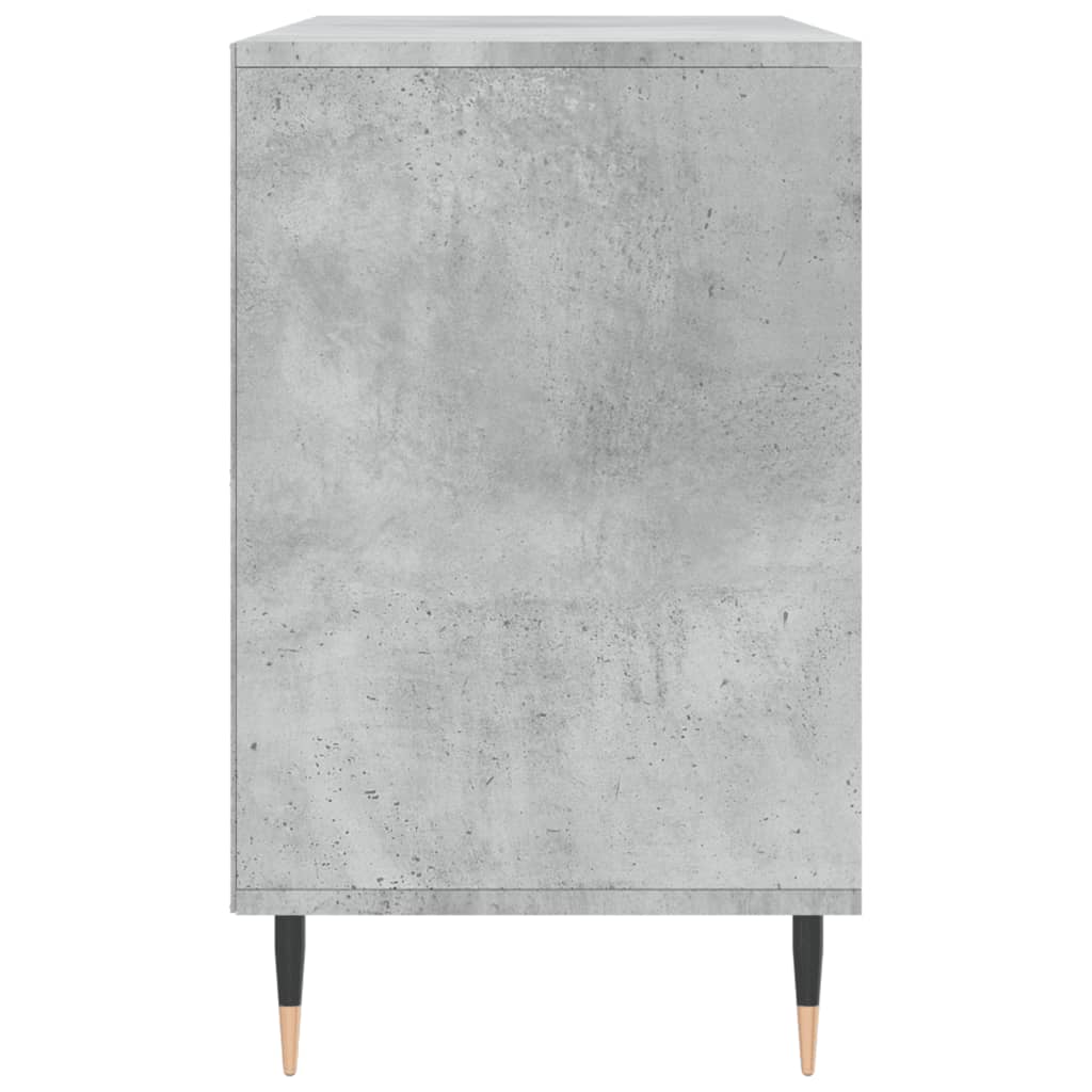 Étagère à chaussures gris béton 102x36x60 cm en bois