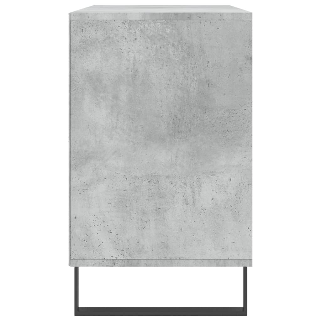 Étagère à chaussures gris béton 102x36x60 cm en bois