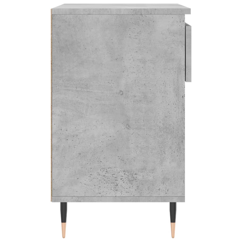 Étagère à chaussures gris béton 70x36x60 cm en bois
