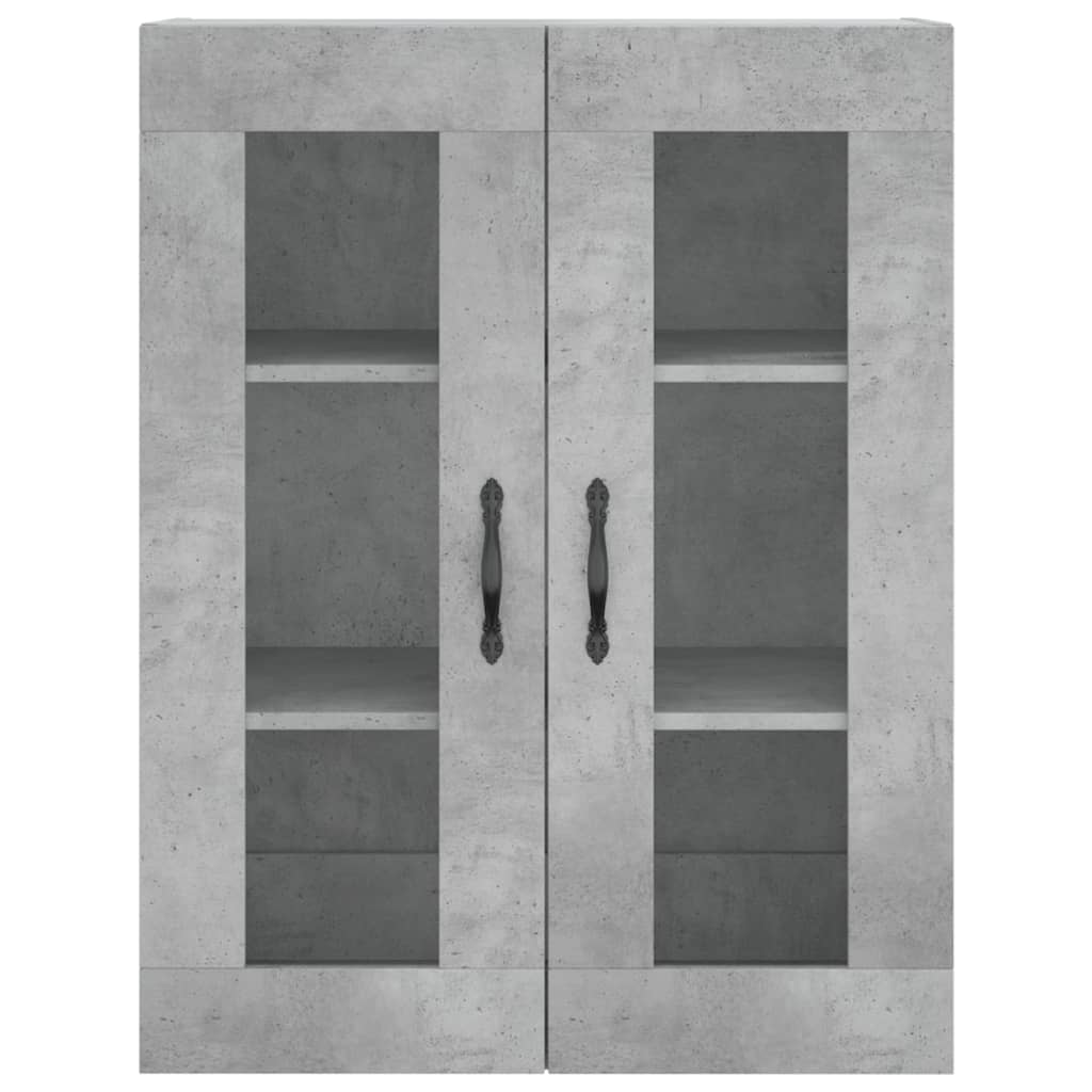 Wandschrank Betongrau 69,5x34x90 cm Holzwerkstoff
