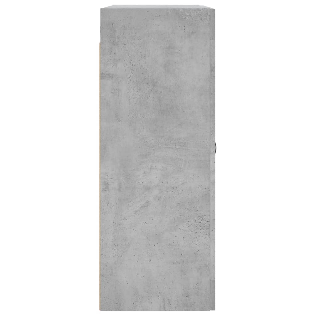 Wandschrank Betongrau 69,5x34x90 cm Holzwerkstoff