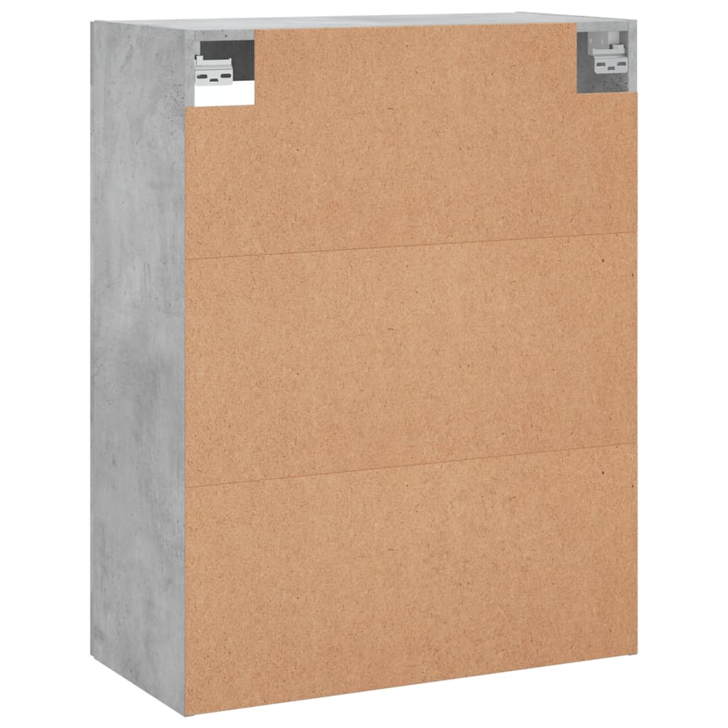 Wandschrank Betongrau 69,5x34x90 cm Holzwerkstoff