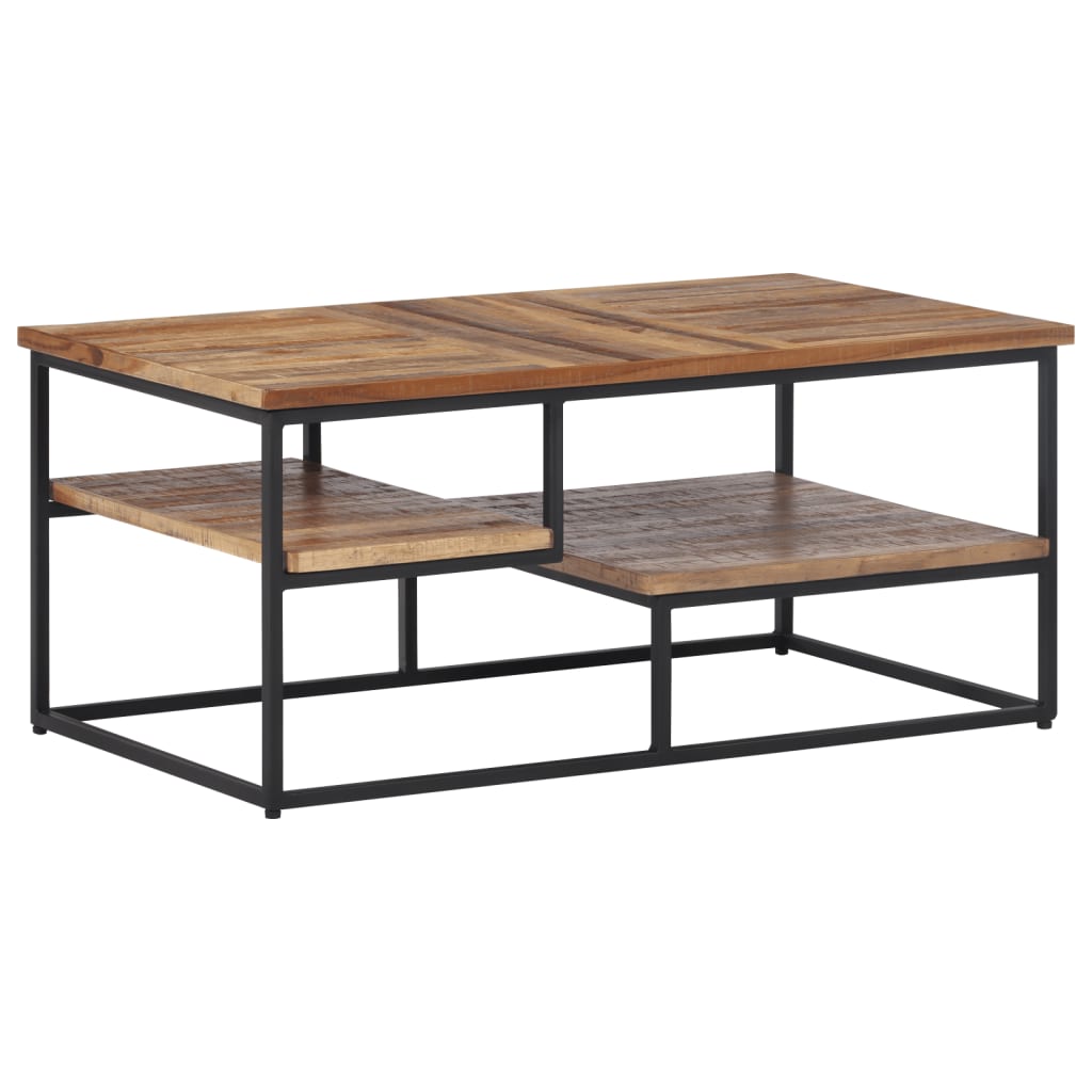 Table basse 90x50x39 cm Bois de teck massif recyclé