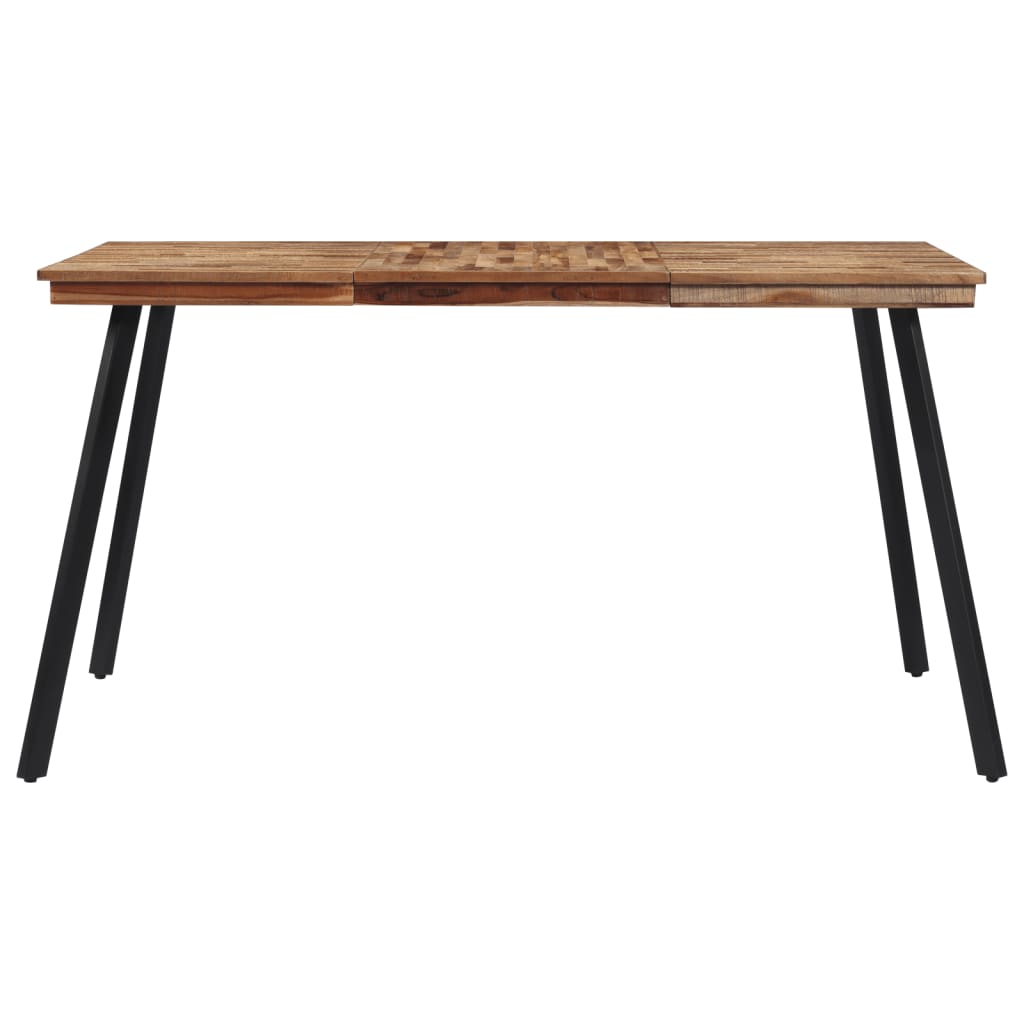 Table à manger 148x97x76 cm en bois de teck massif