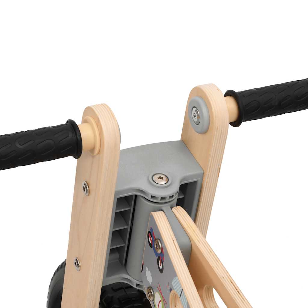 Balance bike for children grey printed