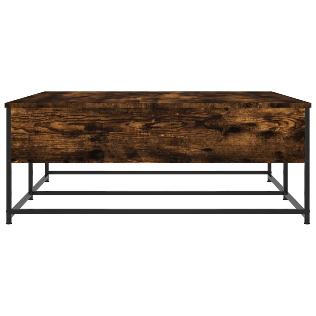 Coffee table smoked oak 100x99x40 cm wood material