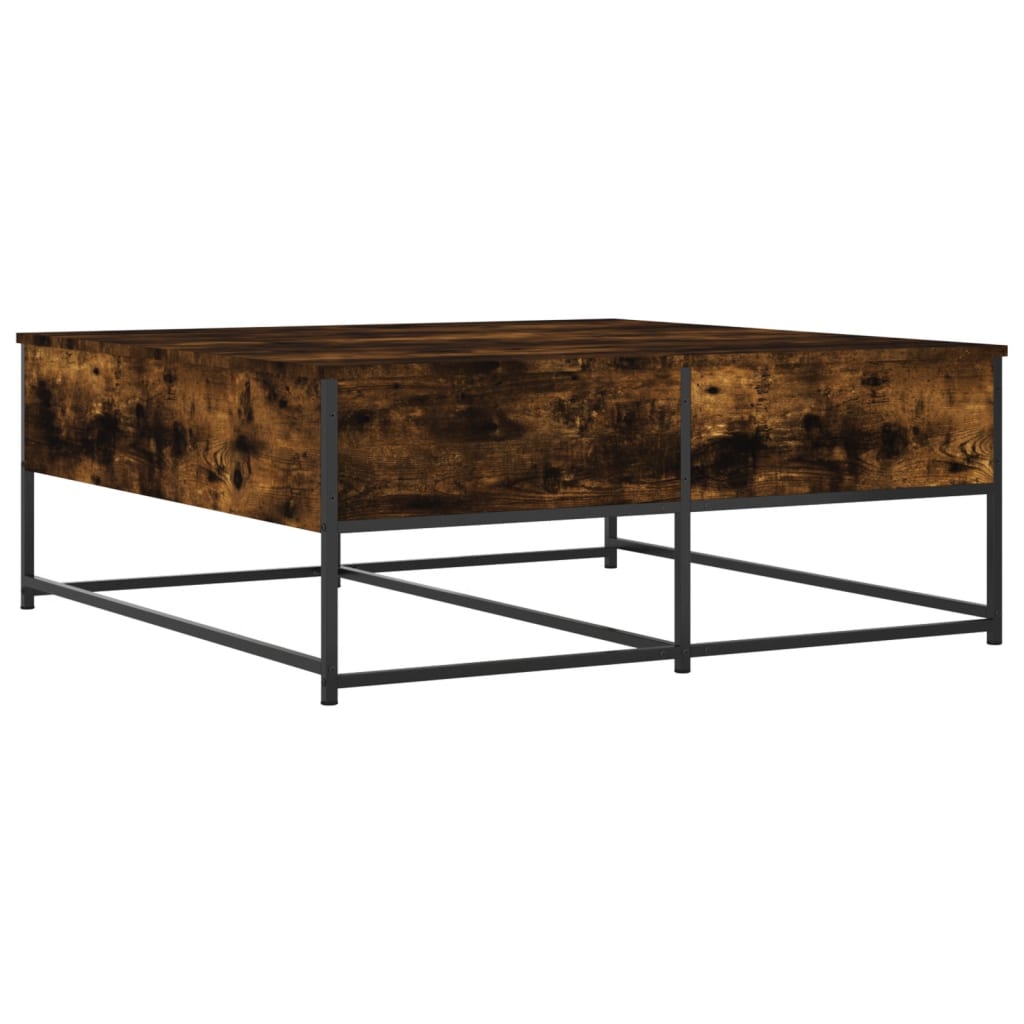 Coffee table smoked oak 100x99x40 cm wood material