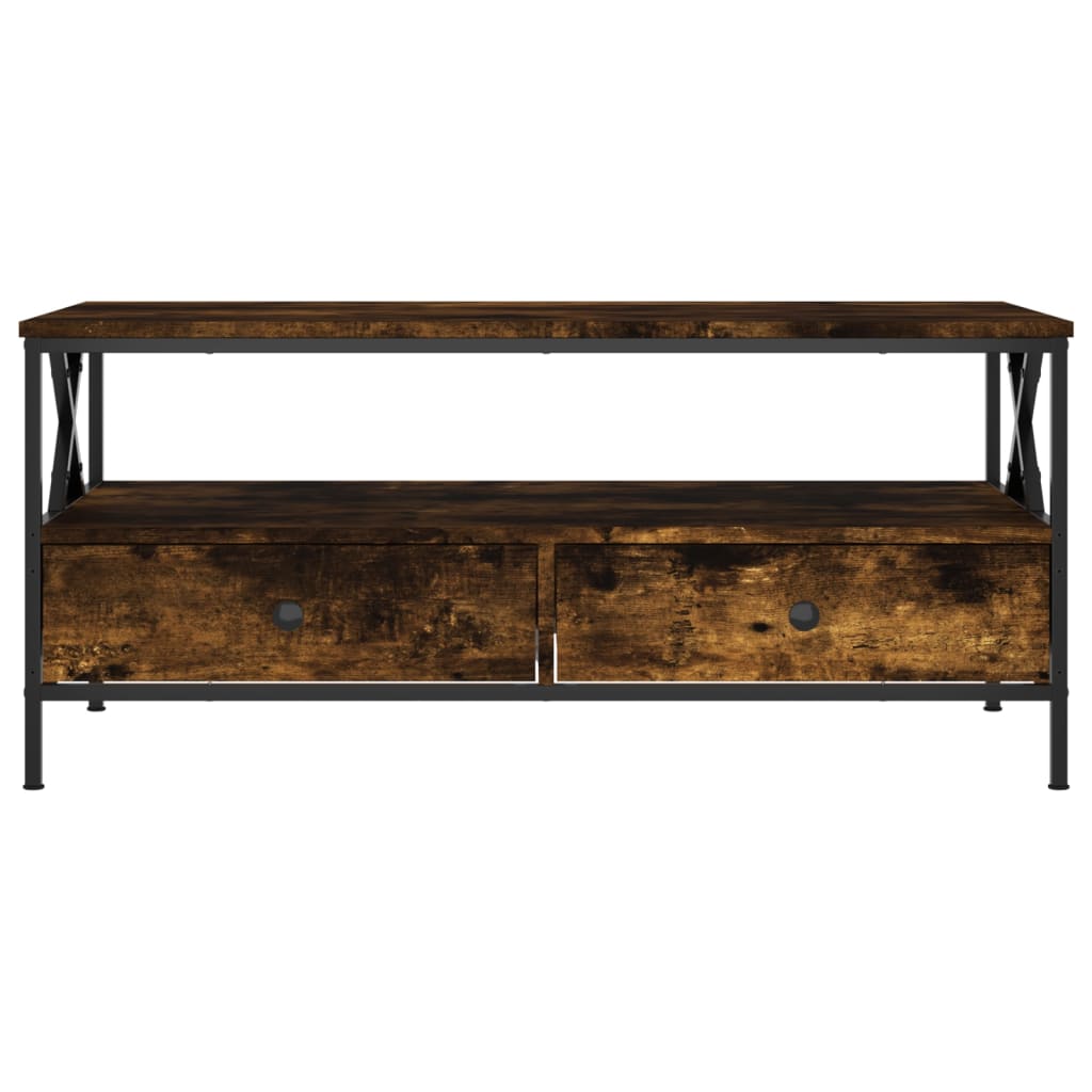Coffee table smoked oak 100x51x45 cm wood material