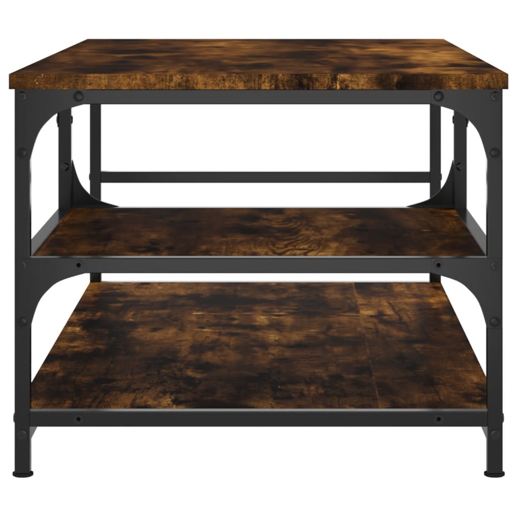 Coffee table smoked oak 90x49x40 cm wood material