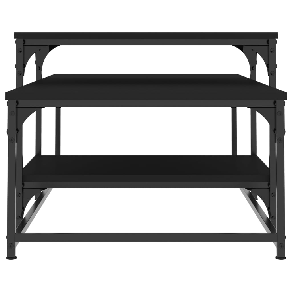 Coffee Table Black 102x60x45 cm Wood Material