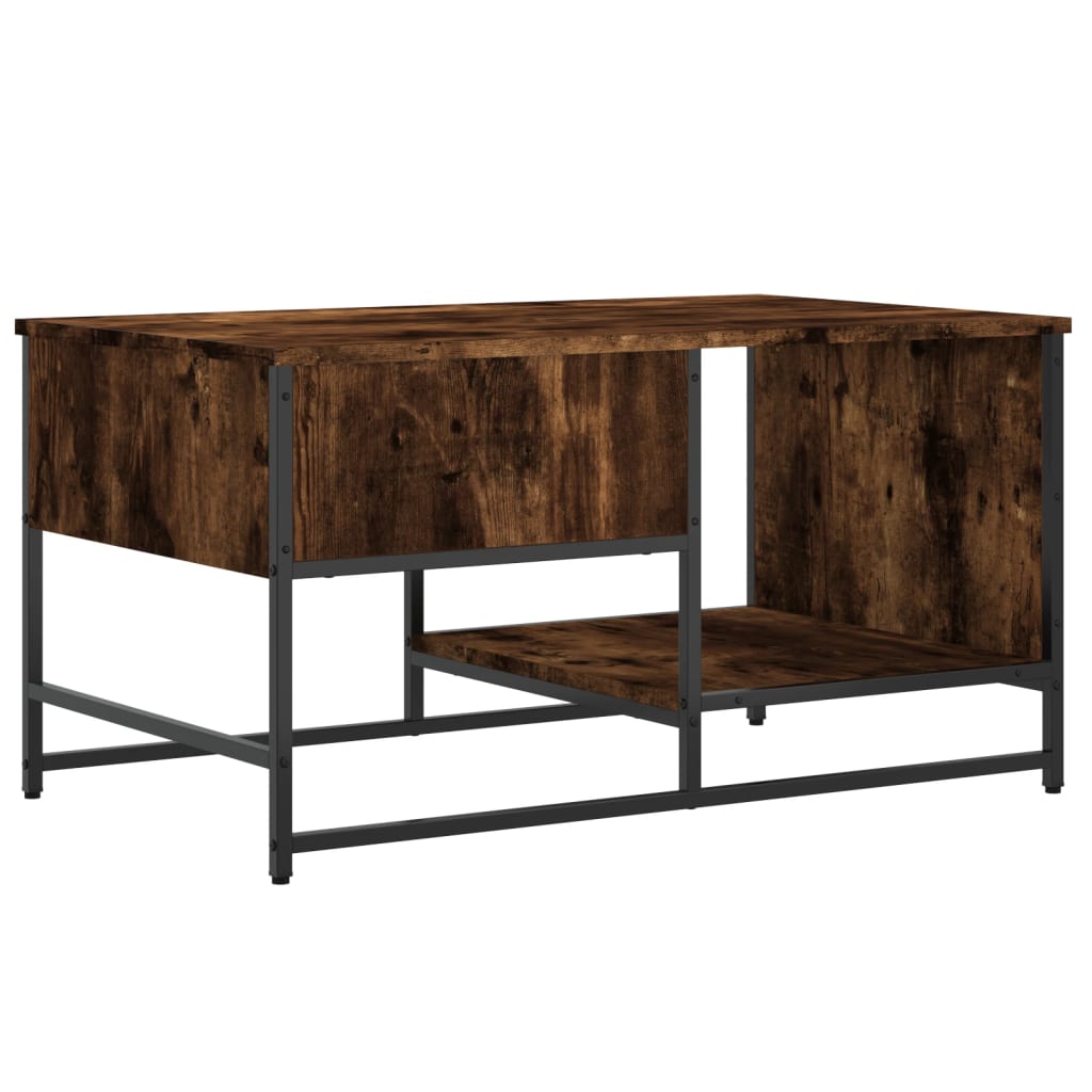 Coffee table smoked oak 85.5x51x45 cm wood material
