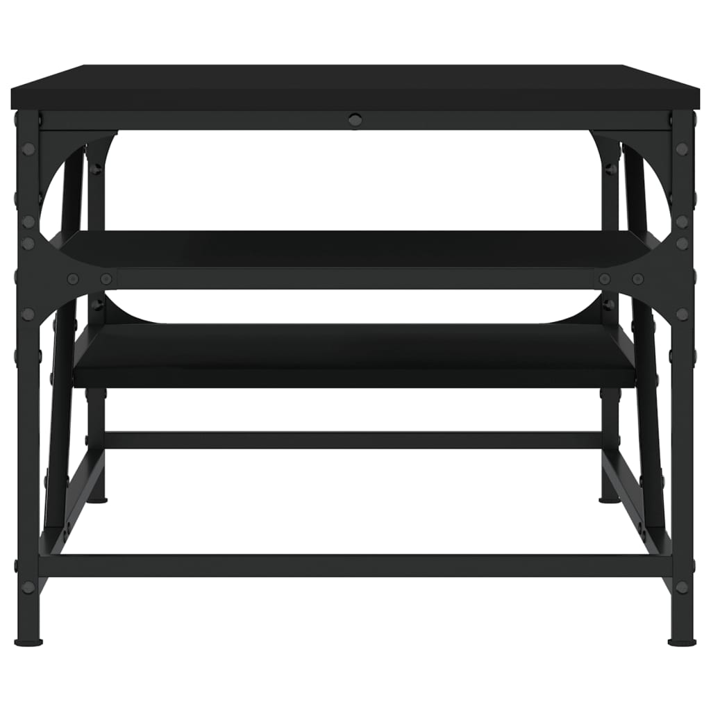 Coffee Table Black 100x49x40 cm Wood Material