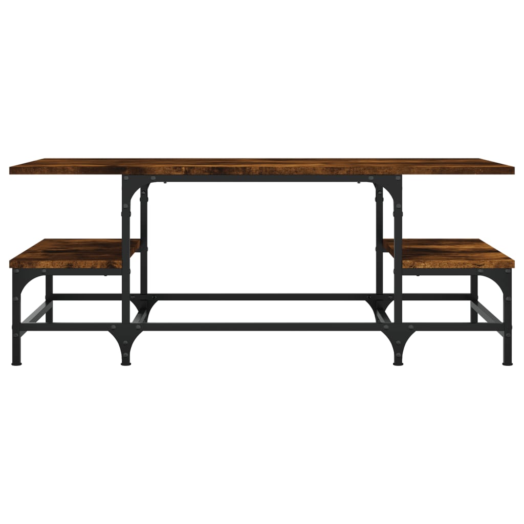 Coffee table smoked oak 100x50.5x40 cm wood material
