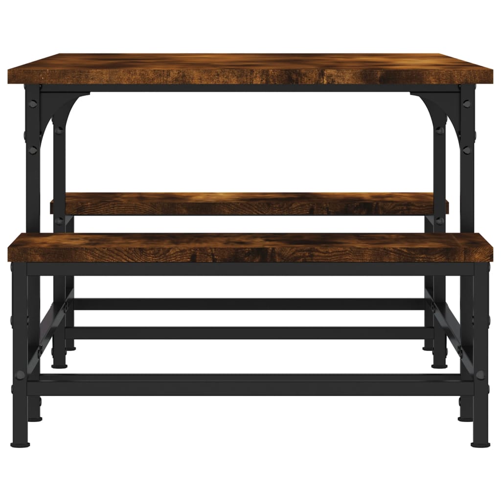 Coffee table smoked oak 100x50.5x40 cm wood material