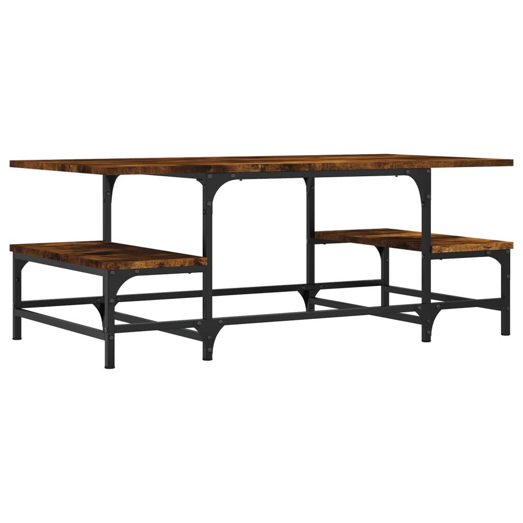 Coffee table smoked oak 100x50.5x40 cm wood material