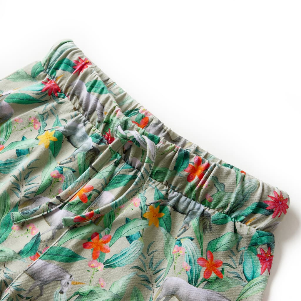 Kindershorts mit Kordelzug Hellkhaki 104