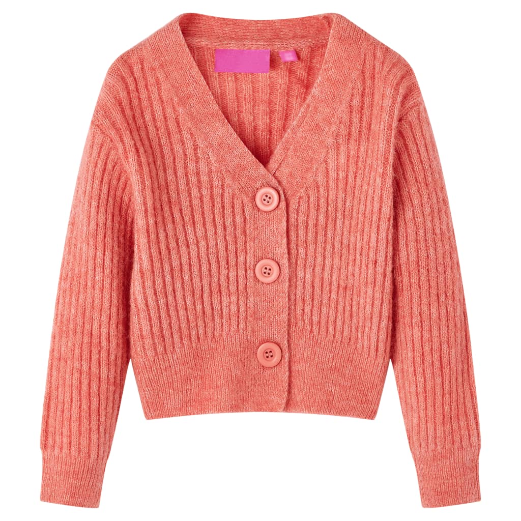Kinder-Strickjacke Mittelrosa 116