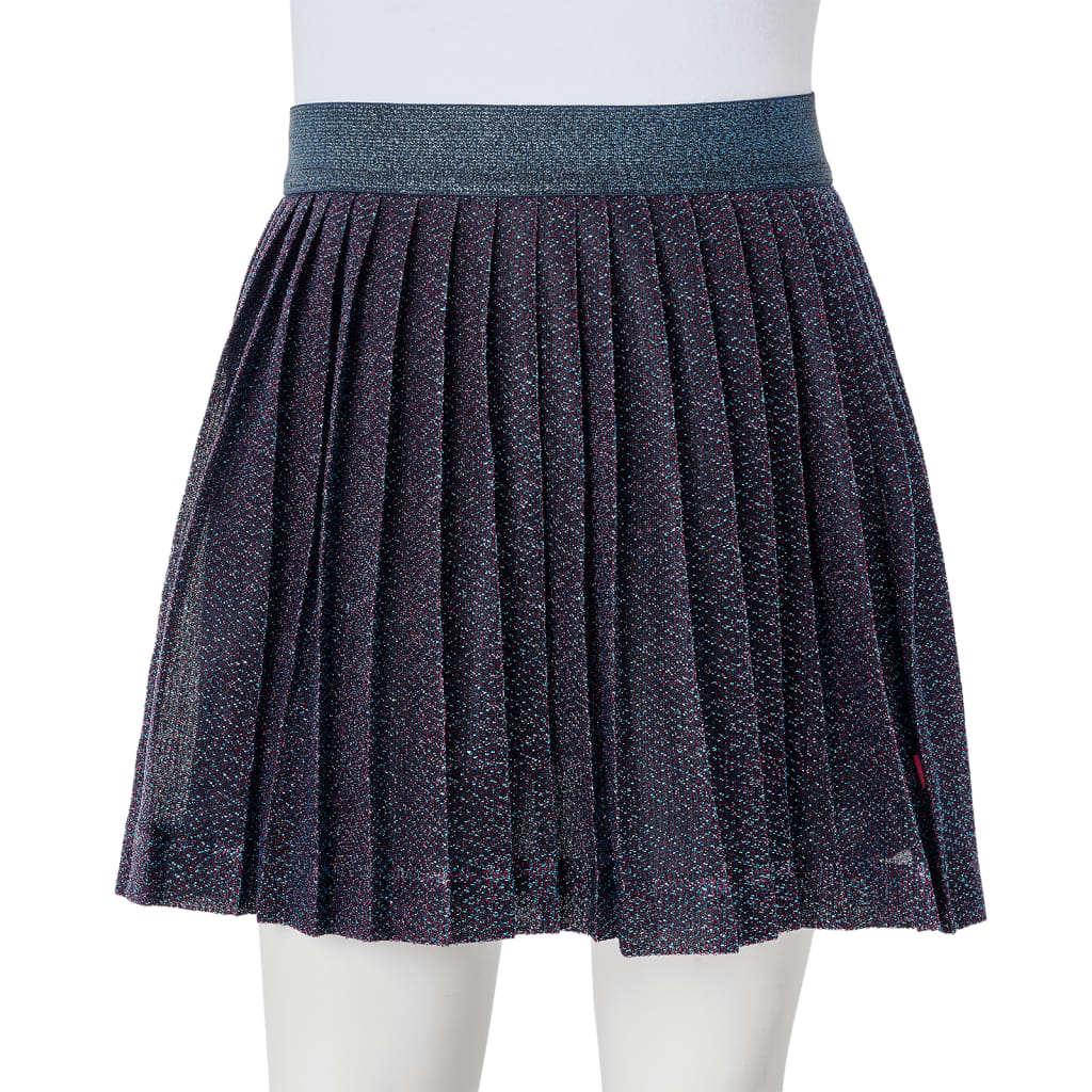 Kinderrock mit Glitzer Marineblau 104