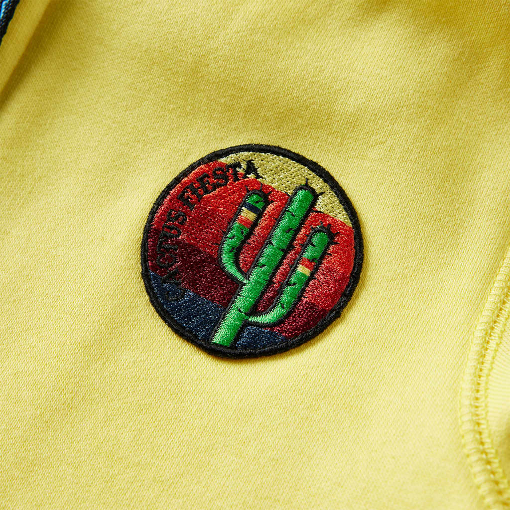 Sweat à capuche zippé pour enfant jaune clair 92